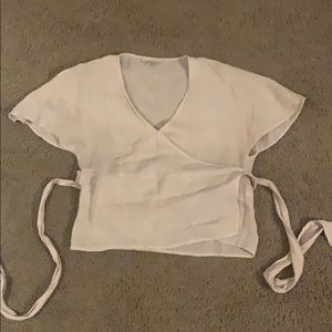 Cream colored short sleeve blouse!